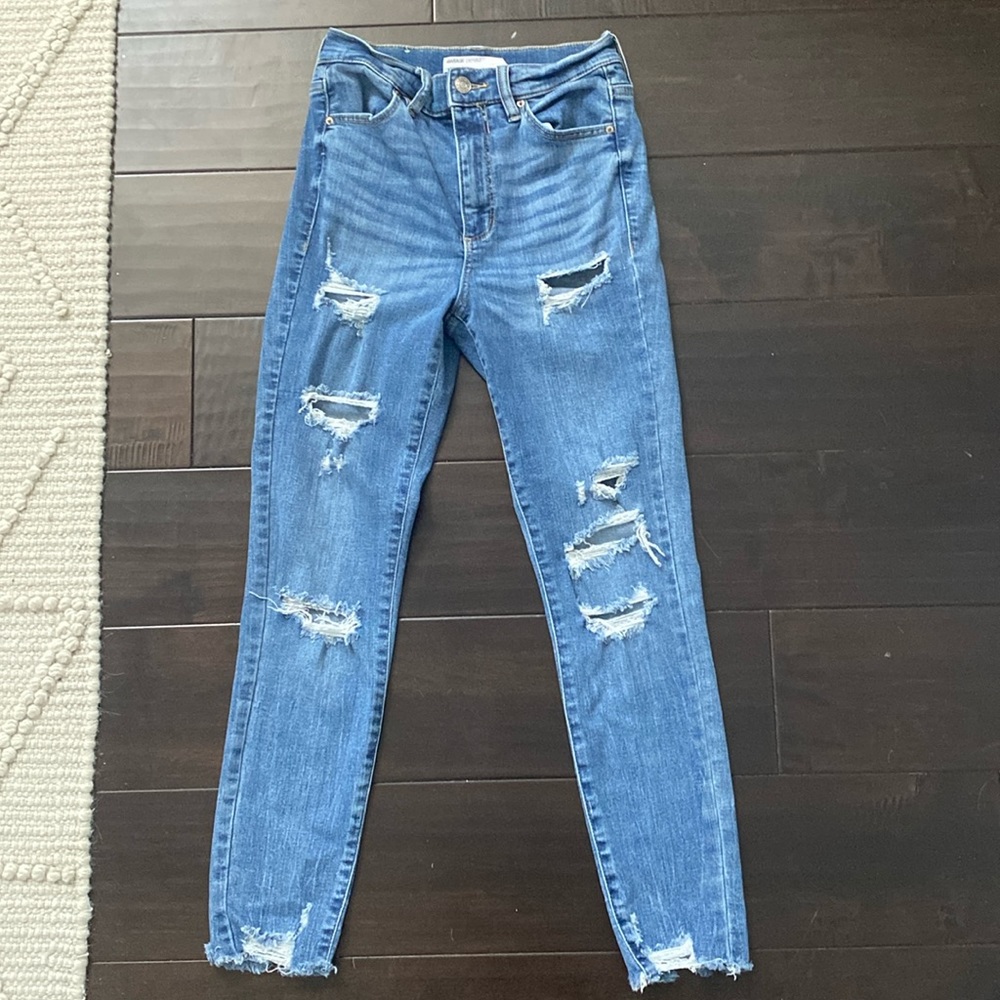 Garage Denim Blue Skinny Jeans